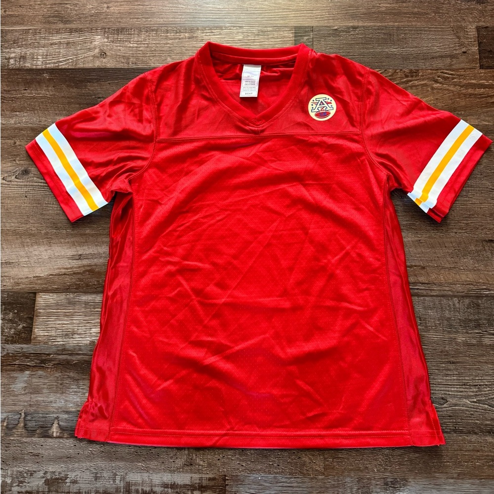 NWOT - KIDS - Kansas City Chiefs Blank NFL Jersey - Red with Football Patch